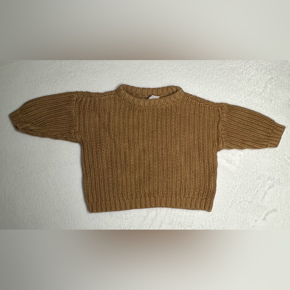 Old Navy Warm Brown Knit Sweater size 6-9 months